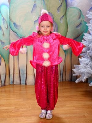 Костюм напрокат «Клоунесса розовая»