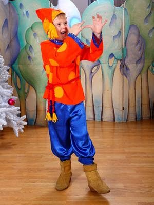 Костюм напрокат «Петрушка или скоморох»